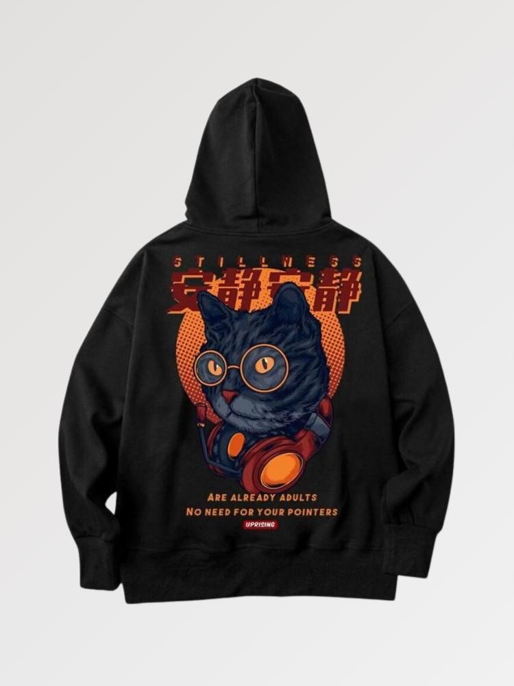 Japanischer Kawaii-Hoodie 'Neko Weko' – Hoodie im Streetwear-Stil für Herren und Damen