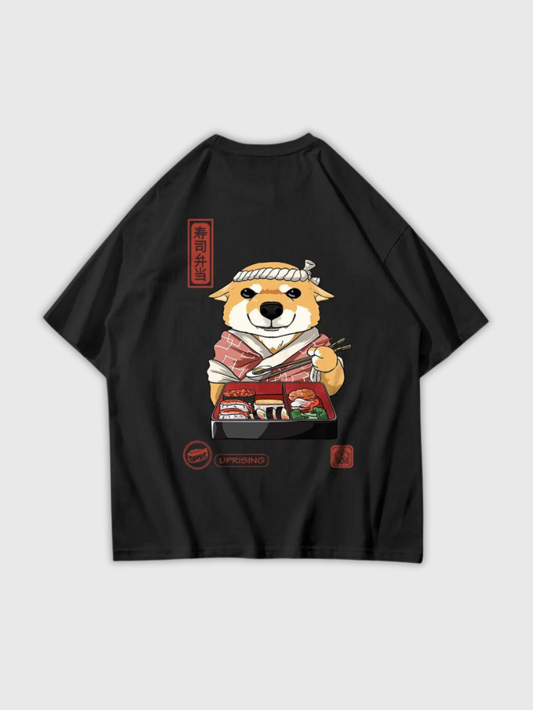 T-Shirt mit japanischen Schriftzeichen 'Ginowan' – T-Shirt im Streetwear-Stil für Herren und Damen