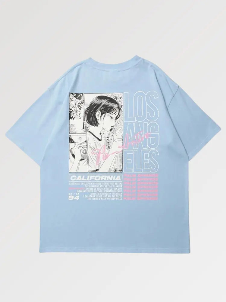 Japanisches Manga-T-Shirt 'Yokote' – T-Shirt im Streetwear-Stil für Herren und Damen