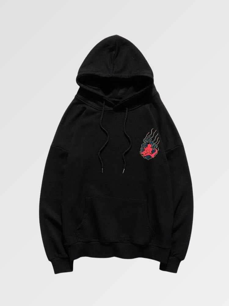 Japanischer Oni-Hoodie 'Yokai' – Oversize, Hoodie im japanischen Design