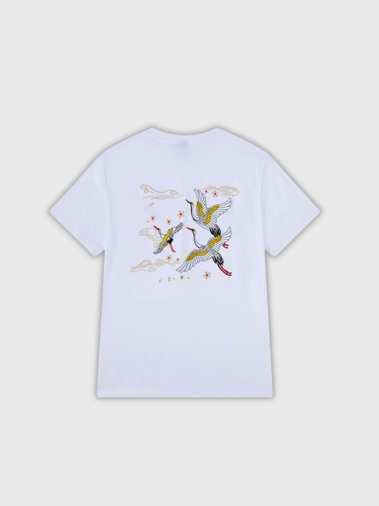 Japanisch gemustertes T-Shirt 'Kitagoya' – Oversize, T-Shirt im japanischen Design