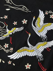 Japanisch gemustertes T-Shirt 'Kitagoya' – Detail: japanisches Motiv, T-Shirt japanischen Stil