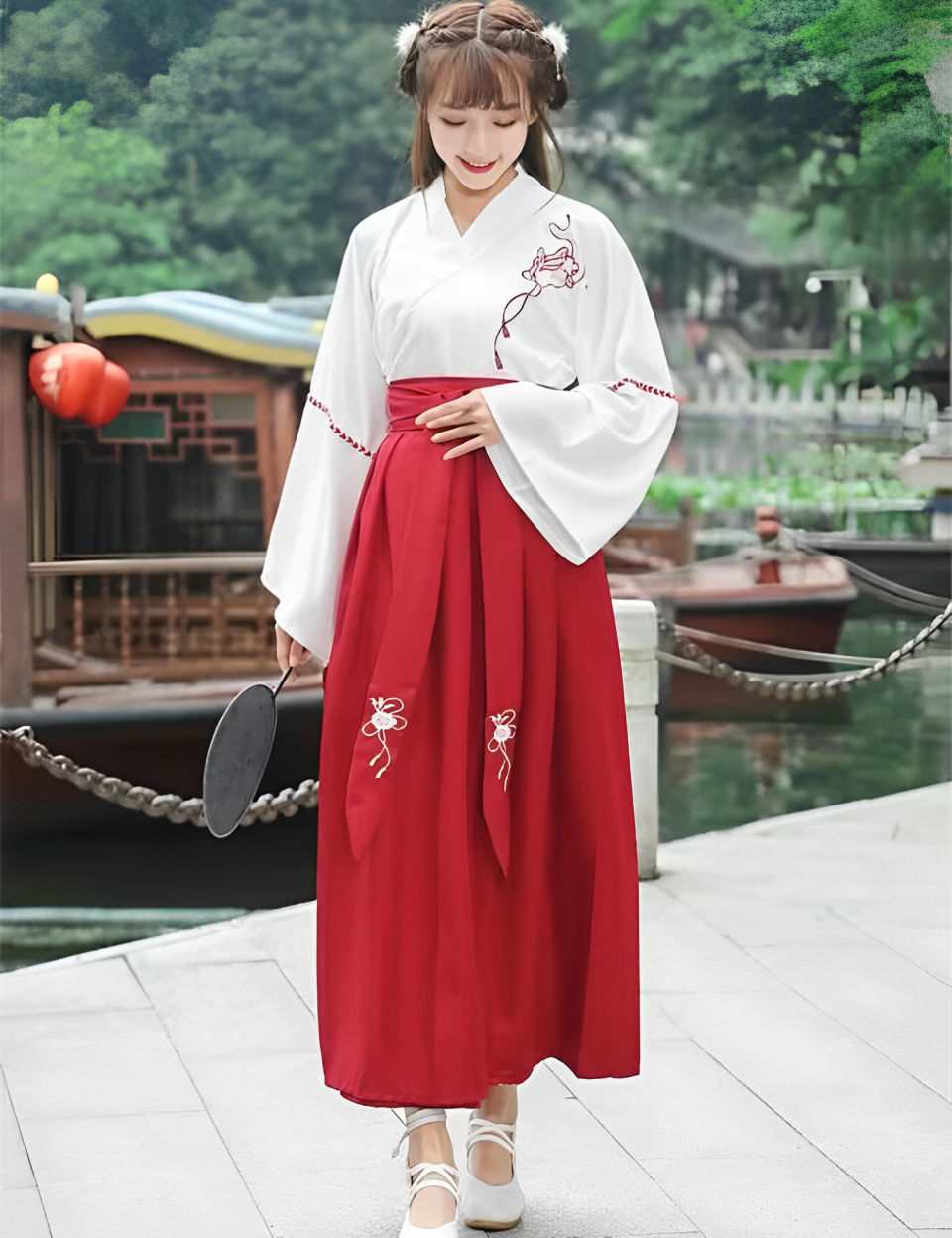 Japanisches Print-Kleid 'Atsuko' – elegant, Kleid im japanischen Design