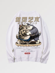 Japanisches bedrucktes Sweatshirt 'Hamatesano' – Sweatshirt im Streetwear-Stil für Herren und Damen