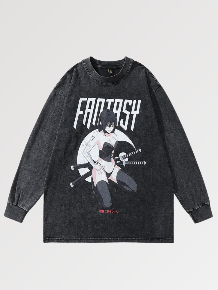 Japanischer Samurai-Pullover 'Tamano' – Sweatshirt im Streetwear-Stil für Herren und Damen