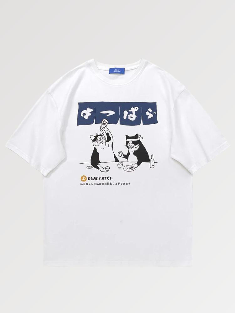 Japanisches T-Shirt mit Muster 'Ninomiya' – Oversize, T-Shirt im japanischen Design
