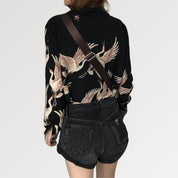 Japanische Kimono-Oberteile für Damen 'Sakoya' – Langarm, Bluse im japanischen Design
