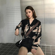 Japanische Kimono-Oberteile für Damen 'Sakoya' – Detail: Elegant, Bluse japanischen Stil