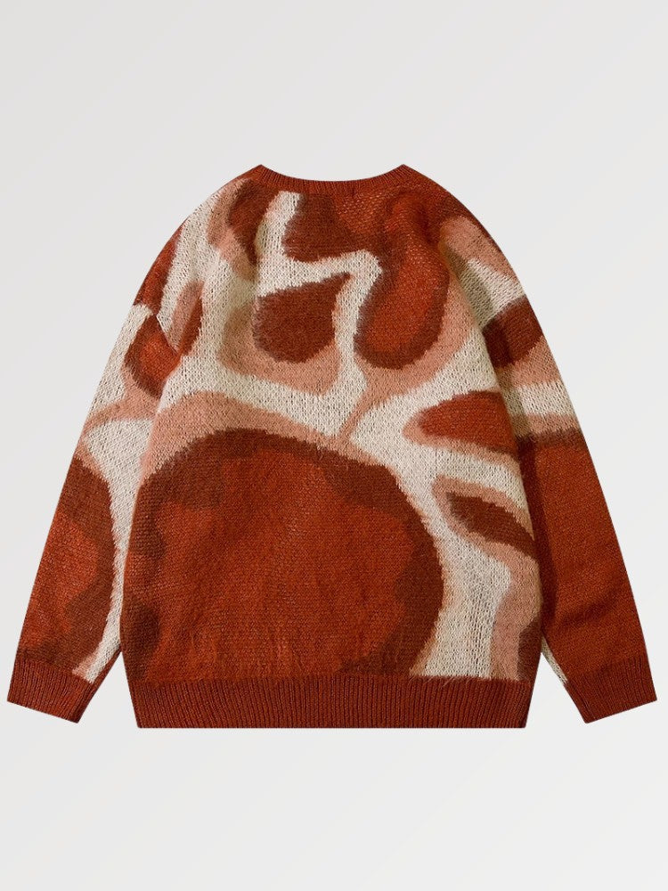 Pullover im japanischen Stil 'Graphic Godika' – Pullover für den Winter, Premium-Qualität