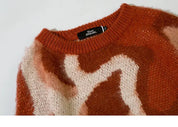 Pullover im japanischen Stil 'Graphic Godika' – Seitenansicht des Pullover, für den Winter