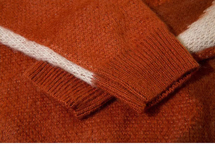 Pullover im japanischen Stil 'Graphic Godika' – Qualitäts-Detail Pullover Premium