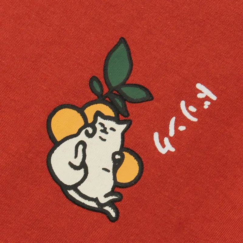 Japanisches T-Shirt 'Koki-Juice' – Baumwolle: detailreicher T-Shirt im japanischen Stil