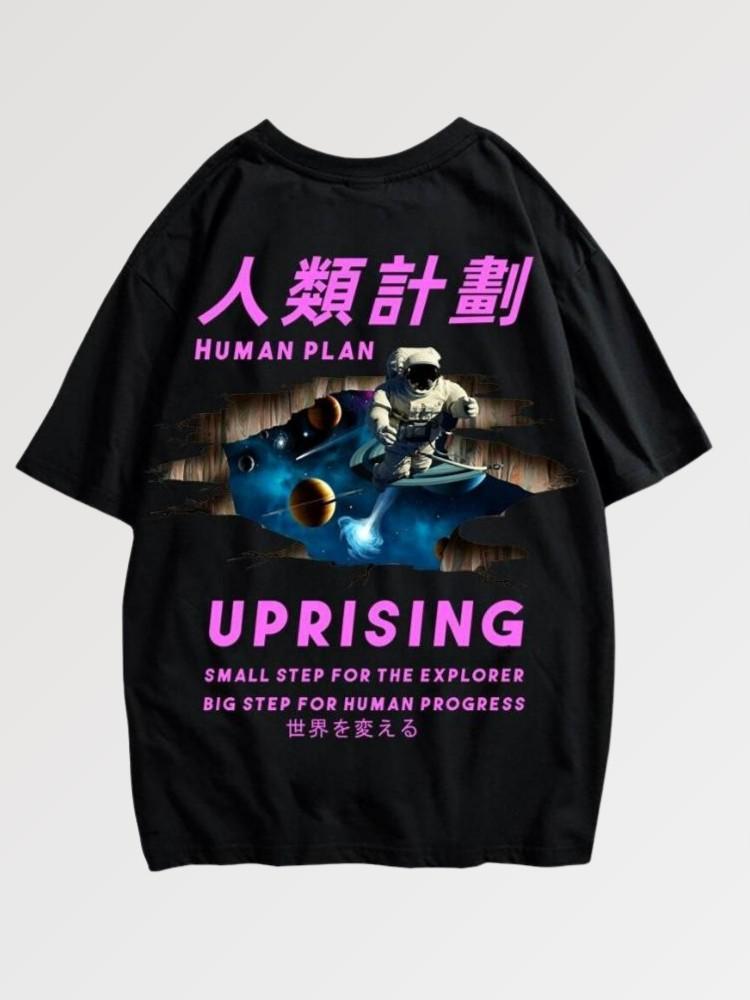Japanisches T-Shirt 'Aufstand' – T-Shirt im Streetwear-Stil für Herren und Damen