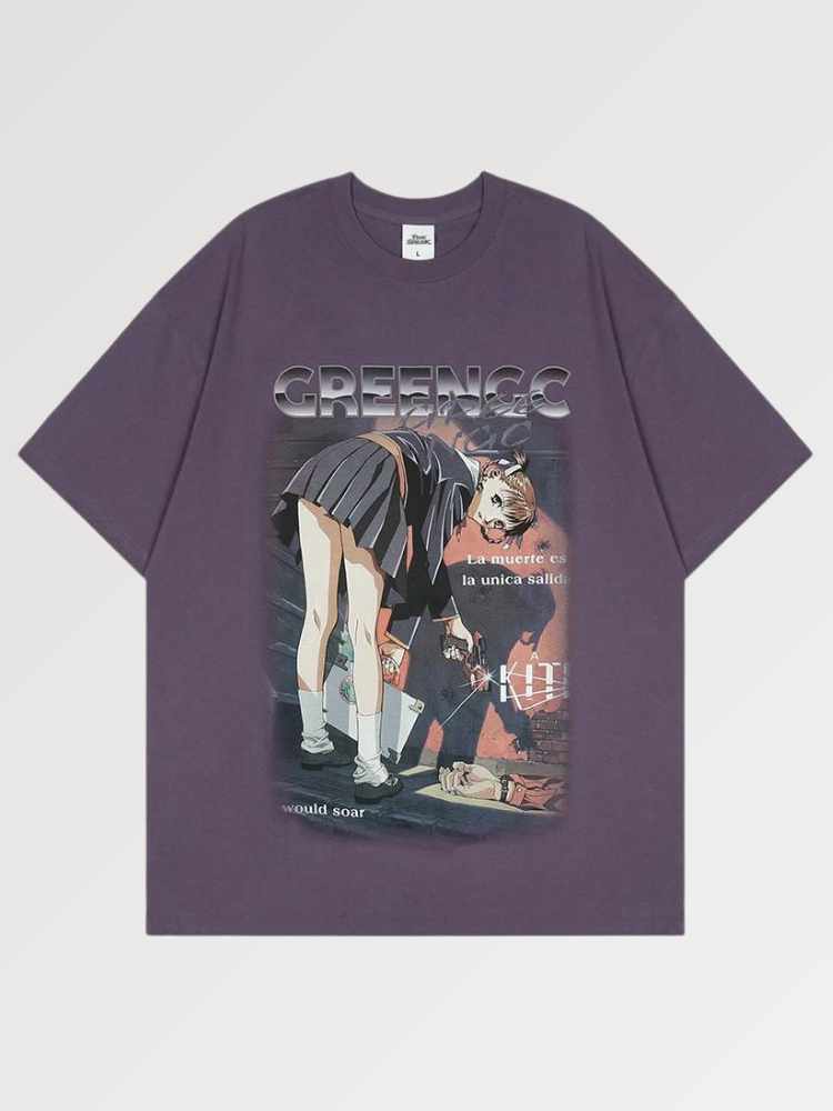 Japanisches Tee Shirt Frau 'Tsukumi' – T-Shirt im Streetwear-Stil für Herren und Damen
