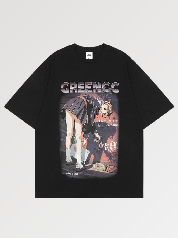 Japanisches Tee Shirt Frau 'Tsukumi' – Oversize, T-Shirt im japanischen Design