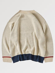 Japanischer Wellen-Pullover 'Kanagawa' – warm, Pullover im japanischen Design