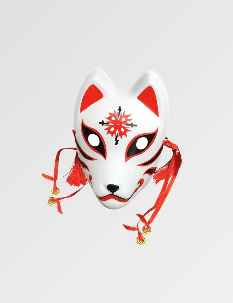 Japanische Frauenmaske 'Hoshi' – Maske im traditionellen japanischen Stil für Unisex