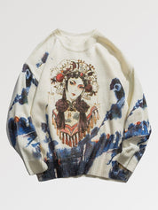 Pullover aus japanischer Wolle 'Maikono' – Pullover im japanischen Stil für Herren und Damen