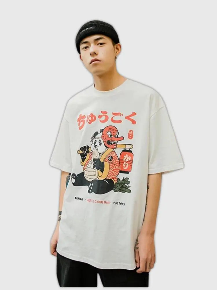 Tee-Shirt mit japanischer Schrift 'Okayama' – T-Shirt für den Alltag, Premium-Qualität