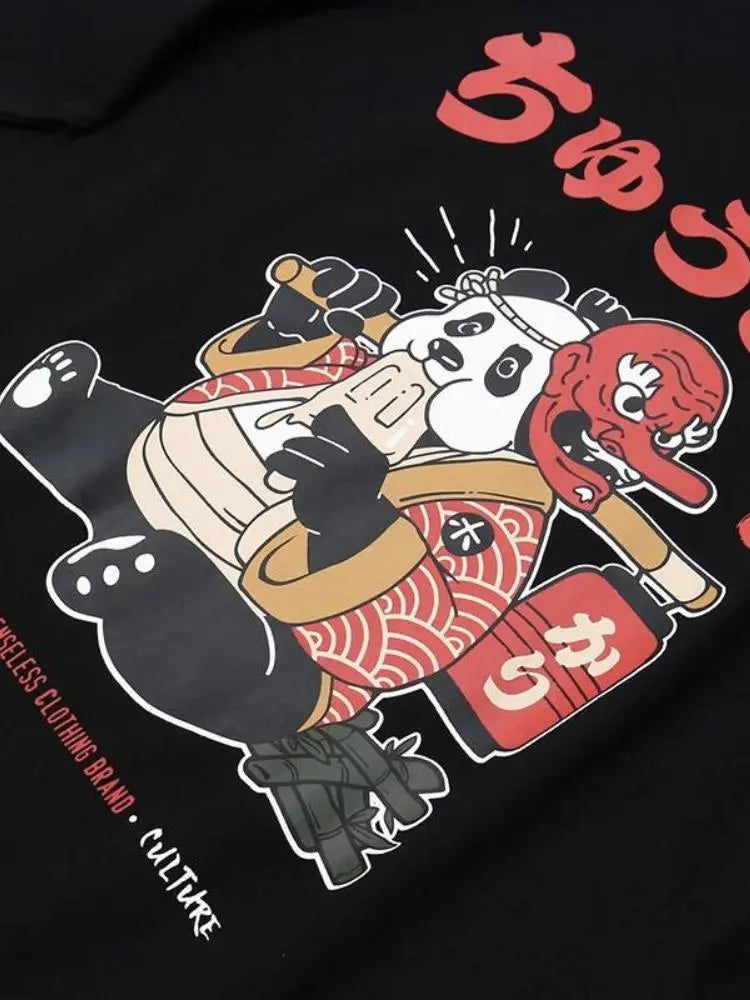 Tee-Shirt mit japanischer Schrift 'Okayama' – Detail: japanisches Motiv, T-Shirt japanischen Stil