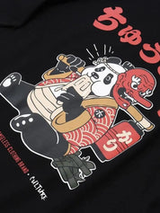 Tee-Shirt mit japanischer Schrift 'Okayama' – Detail: japanisches Motiv, T-Shirt japanischen Stil