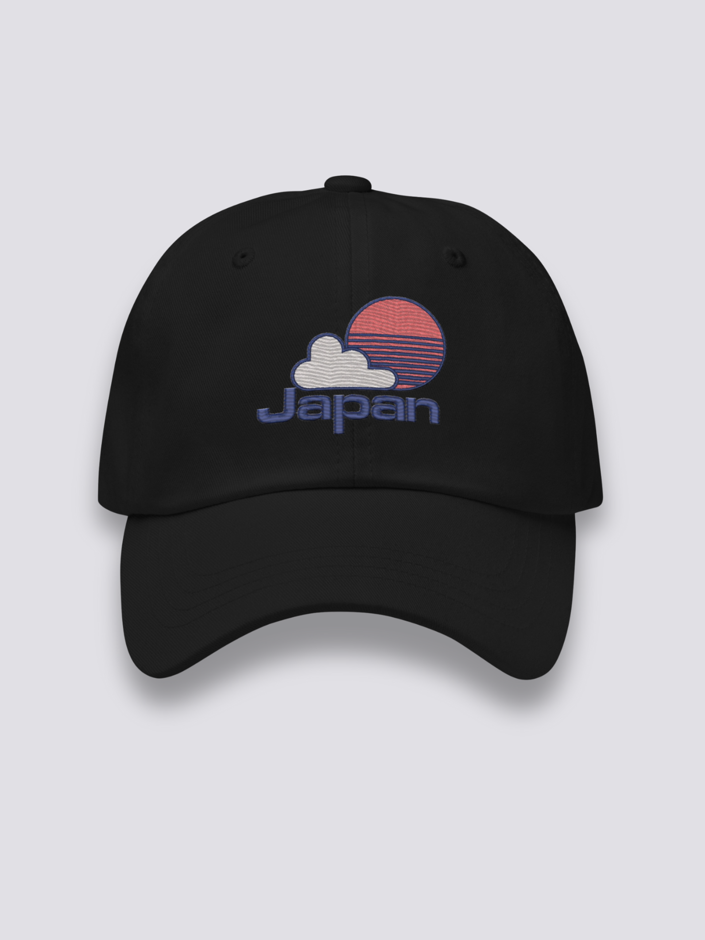 Japanische Baseball-Cap – japanische Cap, gesticktes Sonnen- und Japan-Motiv im Yakyū-Stil, Rückansicht