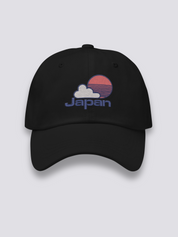 Japanische Baseball-Cap – japanische Cap, gesticktes Sonnen- und Japan-Motiv im Yakyū-Stil, Rückansicht