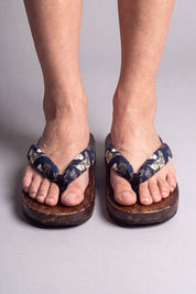 Japanische Geta Holzsandalen, Stegmuster 4