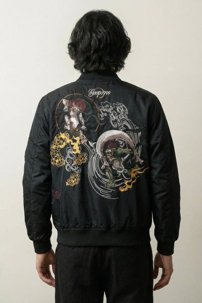 Japanische Monster-Bomberjacke 'Yokai Fight'