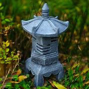 Japanische Solarlaterne – japanische Laterne, Solar-Tōrō Aomori mit automatischem Licht, Nahaufnahme