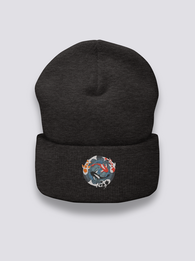 Japanische Stickerei-Beanie - 水槽