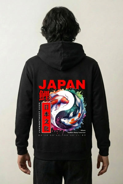 Japanischer Fisch Hoodie - フィッシュ