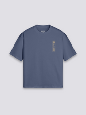 japanisches Blumen-T-Shirt mit ätherischem Blumenstrauß, floraler Holzschnitt-Druck, oversize, Vorderansicht Farbvariante