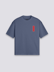 japanisches Fisch-T-Shirt mit zwei Koi als Yin-Yang, meditativer Zen-Druck, oversize Baumwolle, Vorderansicht Farbvariante
