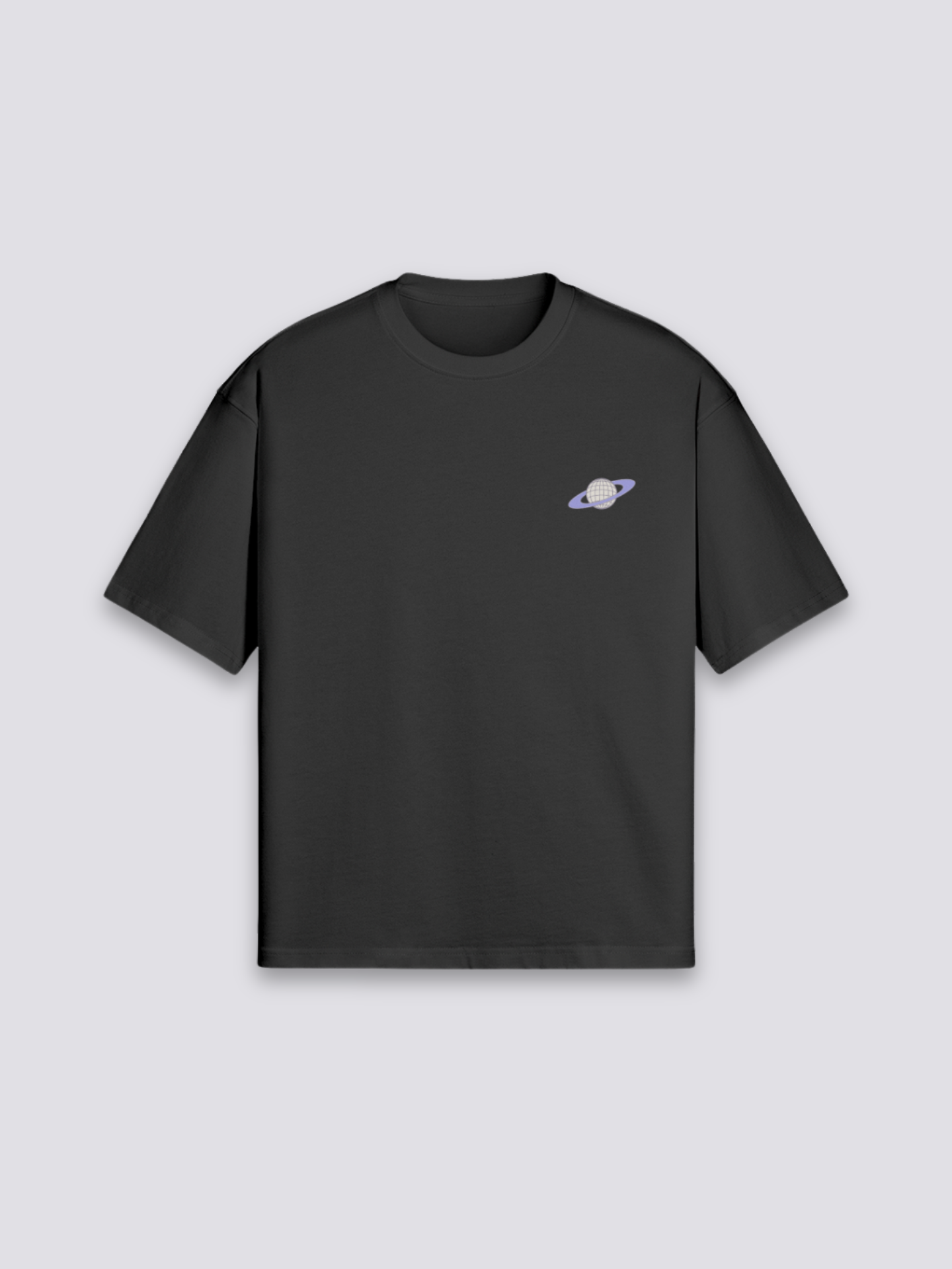 japanisches Manga-T-Shirt mit Shōjo-Porträt, emotionaler Manga-Druck, oversize Baumwolle Damen, Rückenansicht Farbvariante