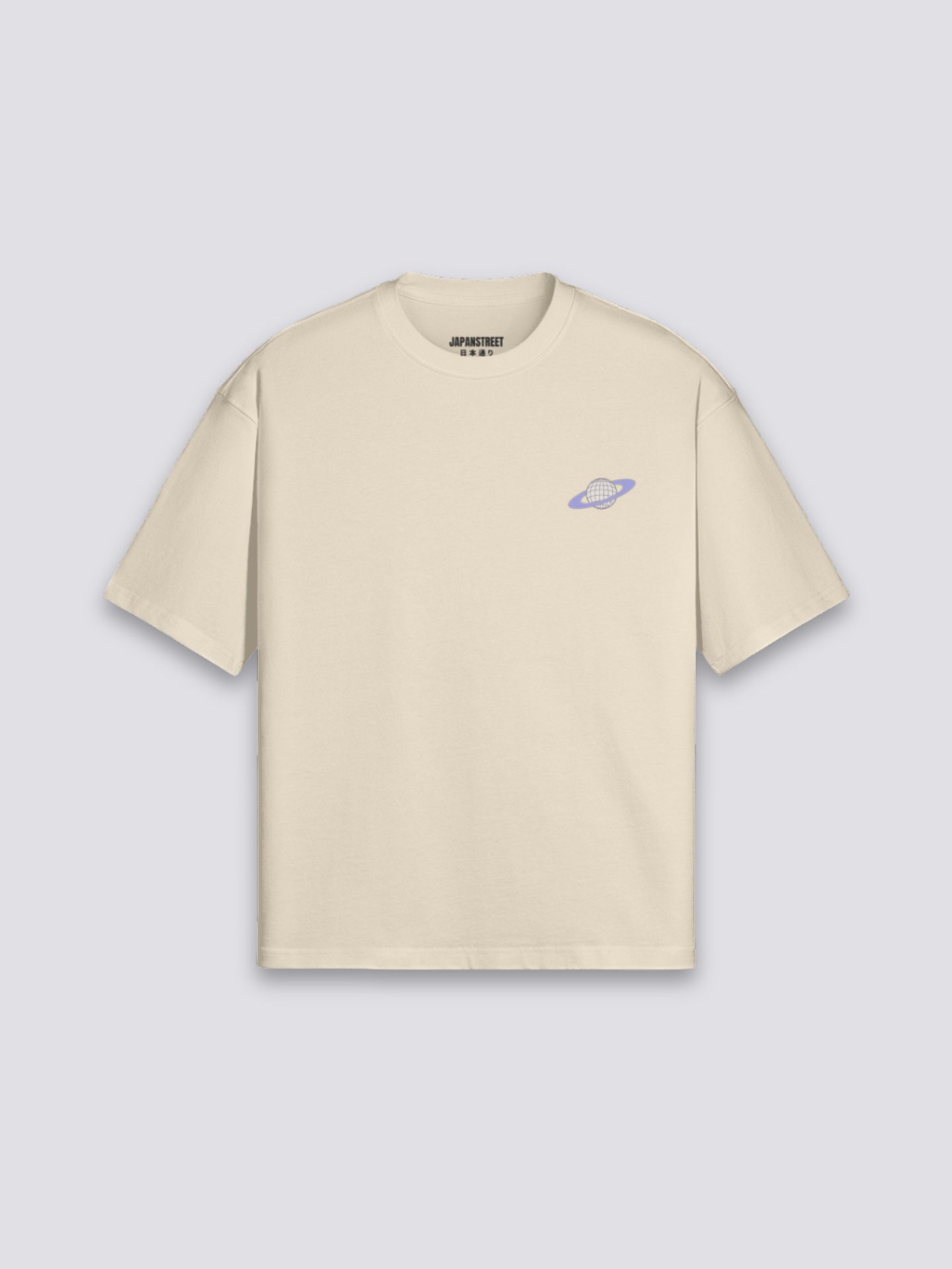 japanisches Manga-T-Shirt mit Shōjo-Porträt, emotionaler Manga-Druck, oversize Baumwolle Damen, Produktansicht