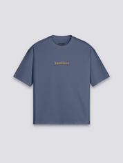 japanisches Oversize-T-Shirt mit Oni Koi und Welle, Harajuku-Streetwear-Druck, fallende Schultern, Rückenansicht Farbvariante