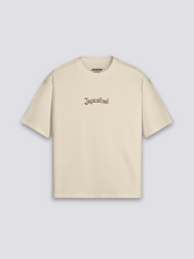 japanisches Oversize-T-Shirt mit Oni Koi und Welle, Harajuku-Streetwear-Druck, fallende Schultern, Produktansicht