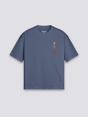 japanisches Tiger-T-Shirt mit weißem Tiger vor roter Sonne, traditioneller Tora-Druck, oversize, Nahaufnahme des Drucks