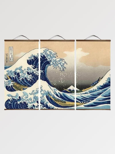 Japanisches Wandbild 'Große Welle von Kanagawa'