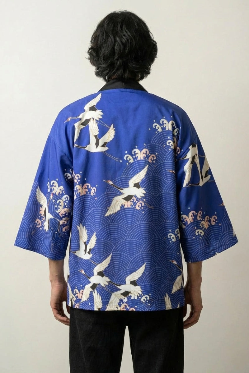 Japanische Kimono-Jacke 'Kaito Edition' – Studioaufnahme Rückseite