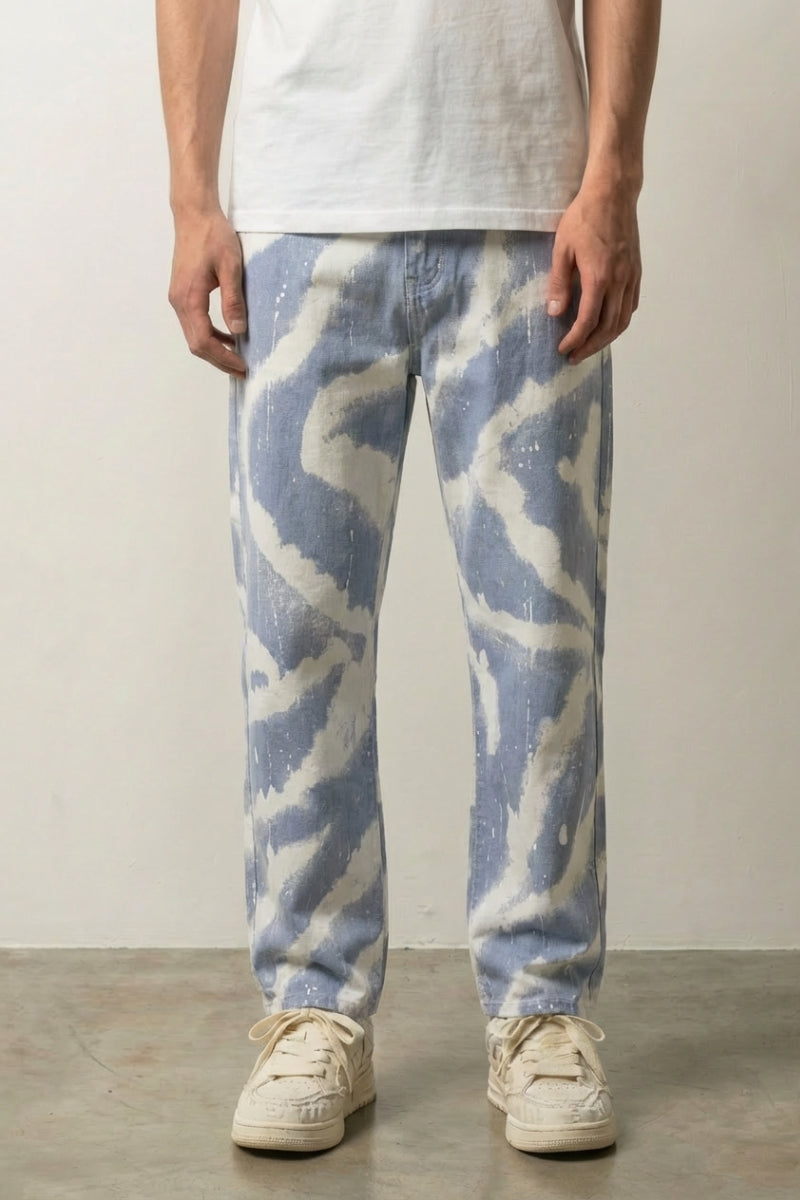 Jean Tie and Dye Homme 'Springfit' – Studioaufnahme
