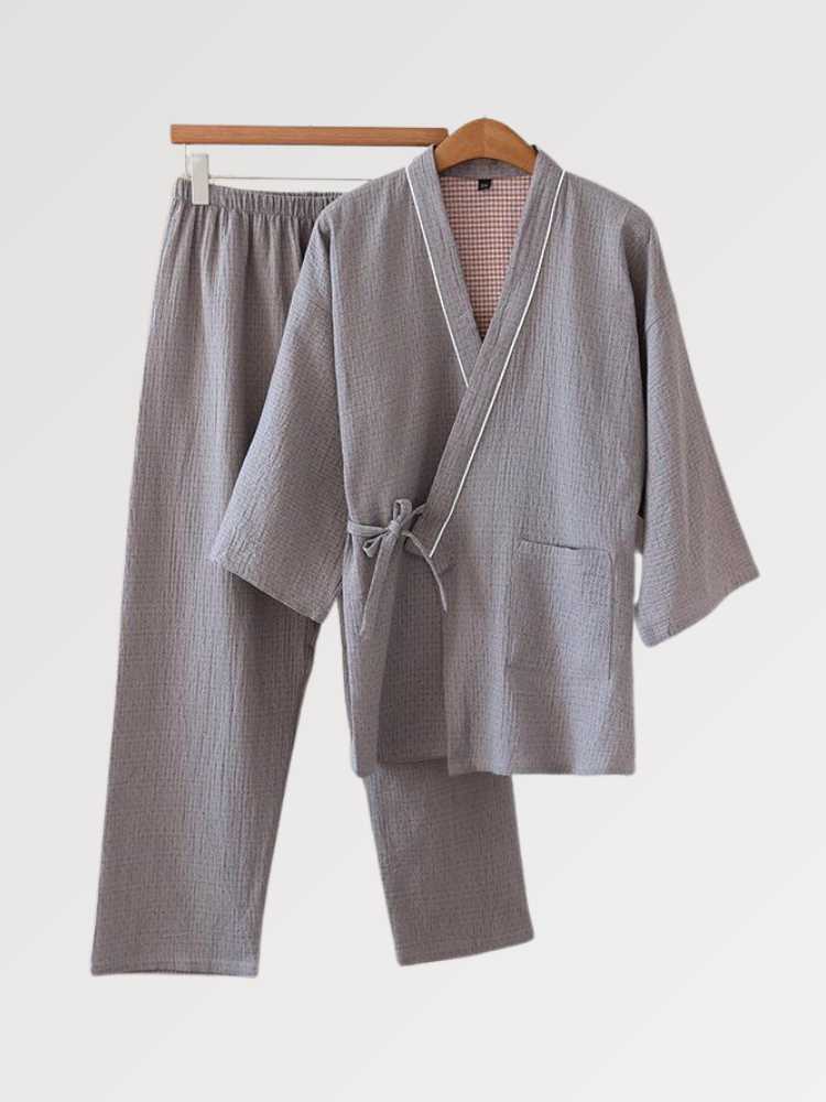 Jinbei für Männer 'Uemura' – Kimono im traditionellen japanischen Stil für Herren und Damen