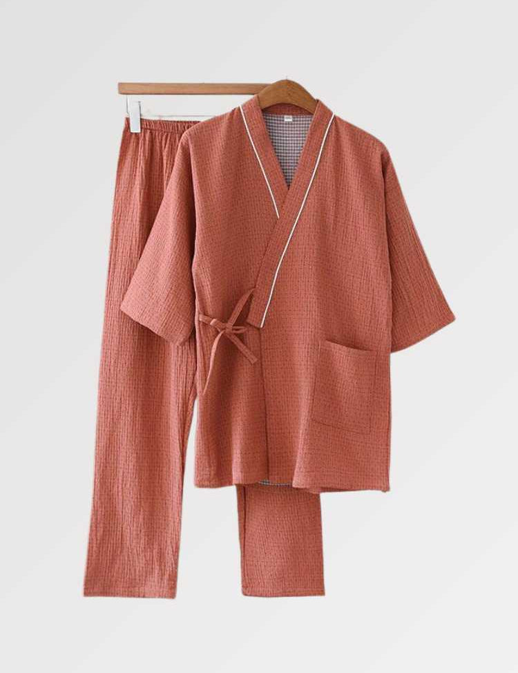 Bunte und authentische Baumwoll-Jinbei für Männer