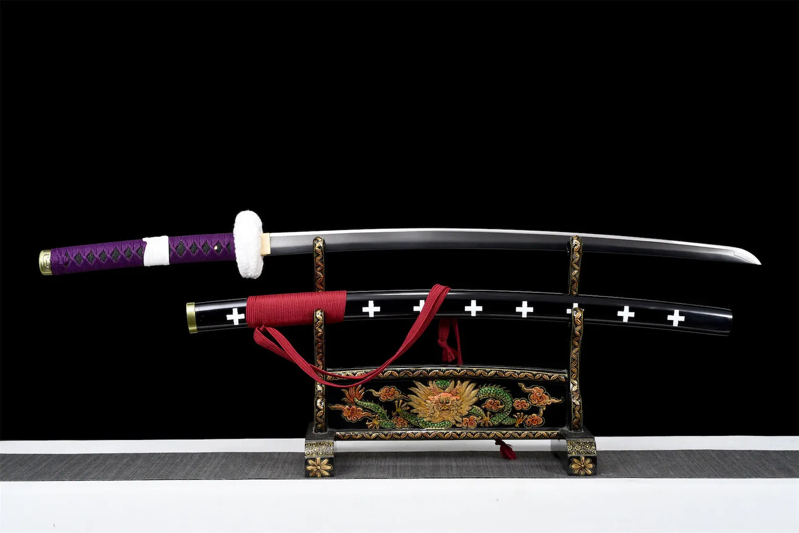 Trafalgar Law Katana (One Piece) – Detail: scharfe Klinge, Katana japanischen Stil