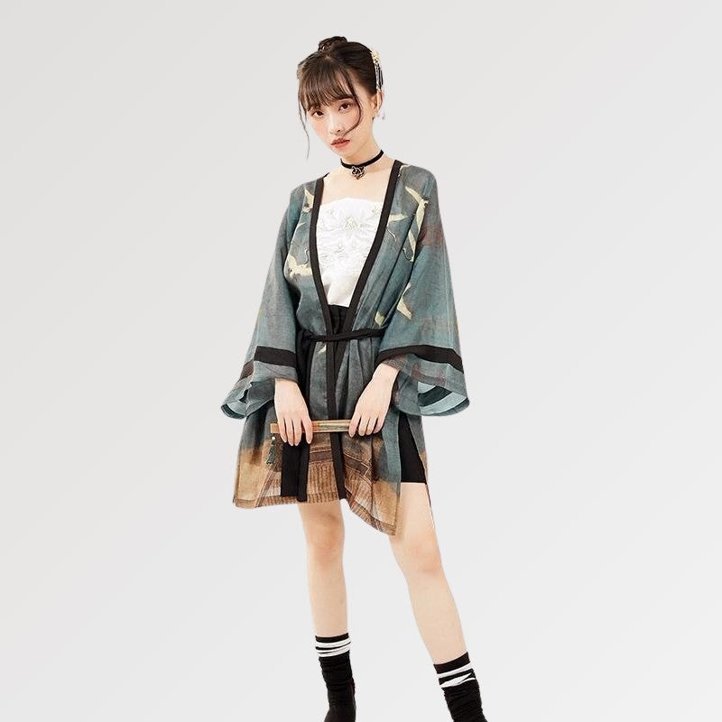 Kimono-Bademantel für Damen 'Amaya' – japanisches Gewand, Kimono im japanischen Design