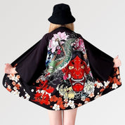 Kimono-Strickjacke für Frauen 'Oni' – Kimono im traditionellen japanischen Stil für Herren und Damen