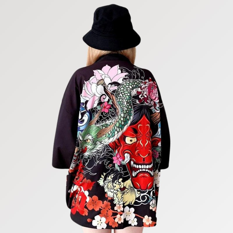 Kimono-Strickjacke für Frauen 'Oni' – Kimono für traditionelle Anlässe, Premium-Qualität