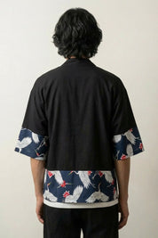 Kimono-Strickjacke Herren 'Hisashi' – Studioaufnahme Rückseite