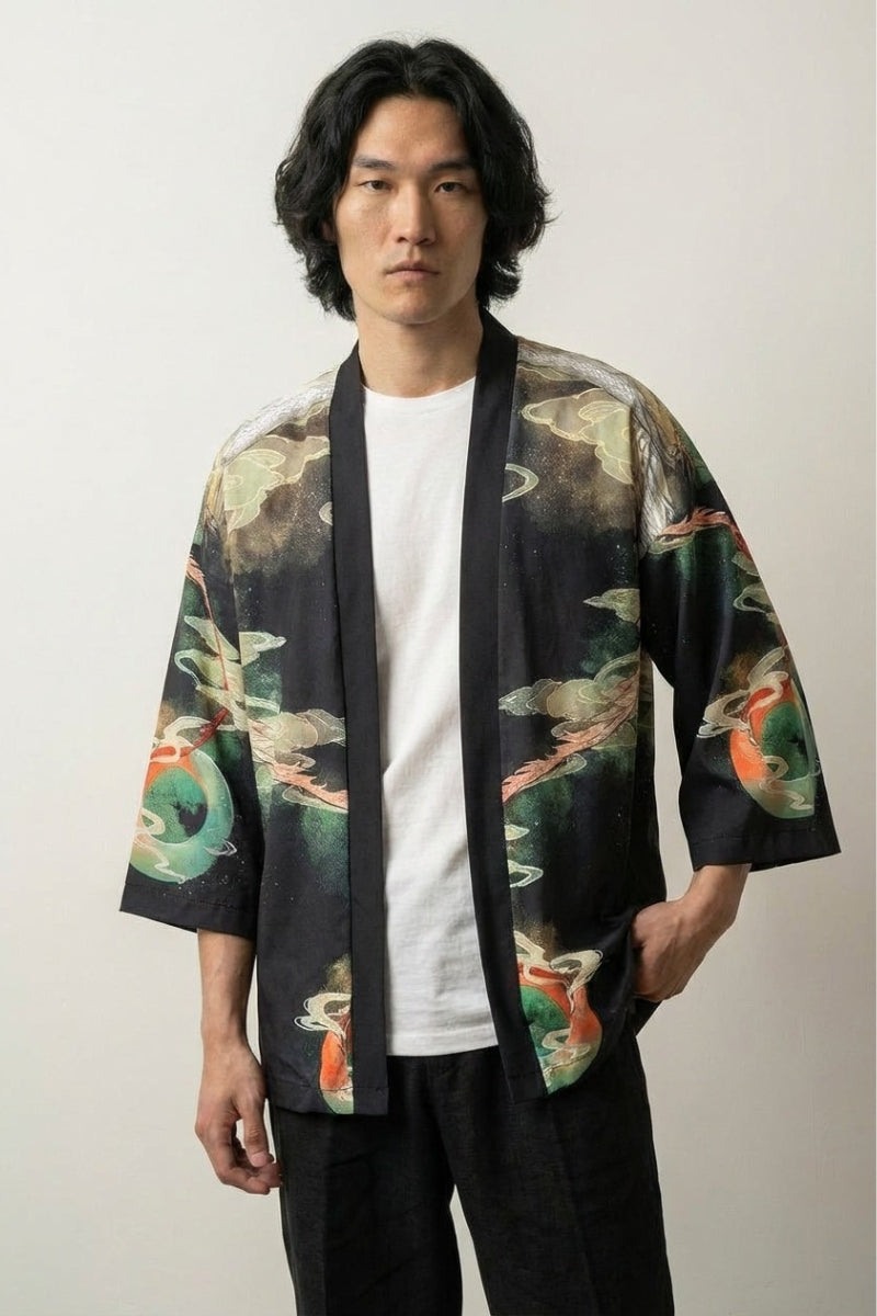 Japanischer Drachen Kimono 'Kaito Edition' – Studioaufnahme